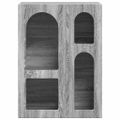 vidaXL Servírovacia skriňa ELST Sivý Sonoma 59 x 35 x 80.5 cm