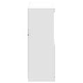 vidaXL Komoda s LED svetlami biela 81x37x100 cm