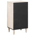 vidaXL Servírovacia skriňa Biela 40 x 33,5 x 75 cm Masívne mango drevo