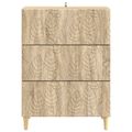 vidaXL Zásuvkový kabinet Dub sonoma 66 x 34,5 x 90 cm Kompozitné drevo