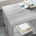 vidaXL Konferenčný stolík Sivý Sonoma 90 x 49 x 46 cm Kompozitné drevo