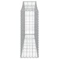 vidaXL Oblúkové gabionové koše 11ks 200x30x80/100cm pozinkované železo