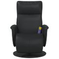 vidaXL Masážne relaxačné kreslo Čierna 71 x 90 x 105 cm Umelá koža