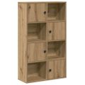 vidaXL Knižnica dub artisan 60x24x101,5 cm kompozitné drevo