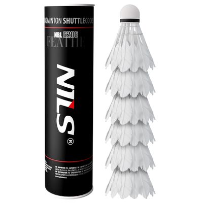 Badmintonové loptičky z peria NILS NBL6206 6 ks