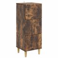 vidaXL Zásuvkový kabinet Dymový dub 33 x 34,5 x 90 cm Kompozitné drevo