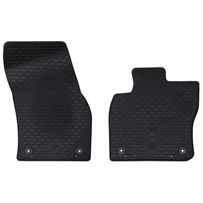 vidaXL Autokoberec 2 pcs Čierna vhodné pre VW CADDY 2020- Guma
