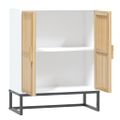 vidaXL Komoda biela 60x30x75 cm kompozitné drevo