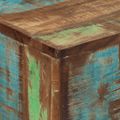 vidaXL Konzolový stolík 110x30x75 cm recyklovaný masív a železo