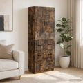 vidaXL Sada skríň 2 ks 66 x 34,5 x 87 cm Kompozitné drevo Dymový dub