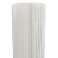 vidaXL Záhradný plot obojstranný biely 1,8x5 m PVC