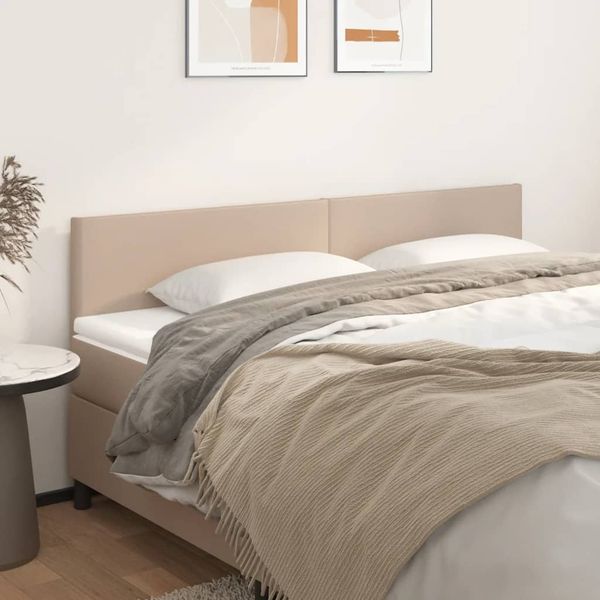 vidaXL Čelá postelí kapučínové 200x5x78/88 cm umelá koža