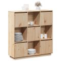 vidaXL Vysoká skrinka 110,5x35x117 cm masívna borovica