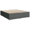 vidaXL LED boxspring posteľ s matracom Tmavosivá 160 x 200 cm Látka