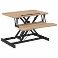 vidaXL Nastaviteľný pracovný stôl 60x40x(13-41,5) cm oceľ a spr. drevo