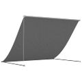 vidaXL Zaťahovacia markíza antracitová 250x150 cm látka a oceľ