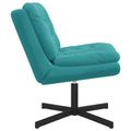 vidaXL Otočné relaxačné kreslo Tyrkysová 63 x 75 x 76 cm Zamat