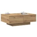vidaXL Konferenčný stolík dub artisan 90x60x31 cm kompozitné drevo