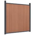vidaXL Plotový panel hnedý 526x186 cm WPC