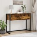 vidaXL Koncový stôl Dymová dub 100 x 36 x 75 cm Kompozitné drevo