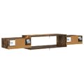 vidaXL Nástenný TV kabinet Nástenná montáž Dymový dub 140 x 28 x 21 cm