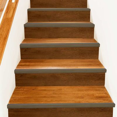 vidaXL Schodové hrany 30 pcs Hnedá 67 x 3.5 x 3 cm Hliník