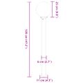 vidaXL Stĺpikové svietidlo 120 cm čierne IP44