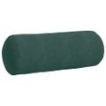 vidaXL Podložkové vankúše 2 pcs Tmavozelená Ø 25 x 70 cm