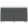 vidaXL Boxspring posteľ s matracom, tmavosivá 120x190 cm, látka