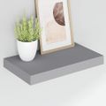vidaXL Plávajúca nástenná polica, sivá 40x23,5x3,8 cm, MDF