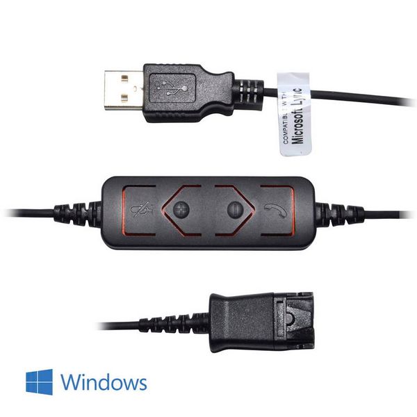 JPL BL-05MS+P kábel pre náhlavky s QD konektorom do USB