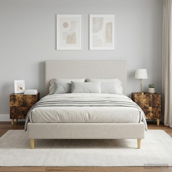 vidaXL Nočný stolík 2 ks Dymový dub 43 x 34,5 x 48 cm Kompozitné drevo