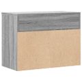 vidaXL Lavica na topánky sivá sonoma 60x30x45 cm spracované drevo