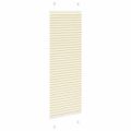 vidaXL plisovaná roleta krémová 45x100 cm Šírka látky 44,4 cm