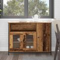 vidaXL Servírovacia skriňa Staré drevo 100 x 35 x 75 cm