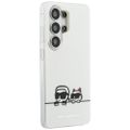 Puzdro Karl Lagerfeld IML Peekaboo Karl&Choupette MagSafe pre Samsung Galaxy S26 Ultra transparentné