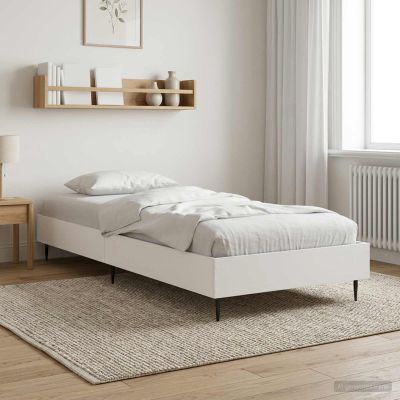 vidaXL Rám postele Biela 80 x 200 cm Kompozitné drevo