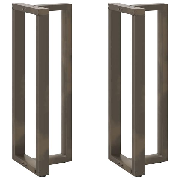 vidaXL Nohy barového stola v tvare T, 2 ks, čierne, 40x35x(110-111) cm, oceľové