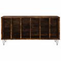 vidaXL Skrinka na platne dymový dub 100x38x48 cm kompozitné drevo
