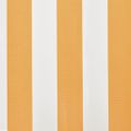 vidaXL Náhradná látka na markízu, žlto-biela, 600x300 cm, polyester