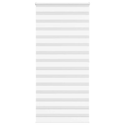 vidaXL Zebra roleta biela 110x200 cm šírka látky 105,9cm polyester