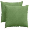 vidaXL Vankúše na pohovku 2 pcs Svetlo zelená 45 x 45 cm