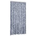 vidaXL Záves proti hmyzu, modro biely 100x200 cm, ženilka