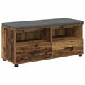 vidaXL Predsieňová lavica Staré drevo 100 x 38 x 46 cm