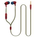 Káblové slúchadlá Forever JSE-200 jack 3,5mm zelená bežné