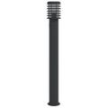 vidaXL Vonkajšia stojaca lampa zásuvka čierna 110cm nehrdzavejúca oceľ