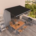 vidaXL Automatická zaťahovacia markíza 400x350 cm antracitová