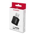 AXAGON ADA-10, USB 2.0 - externá zvuková karta MINI, 48kHz/16-bit stereo, vstup USB-A