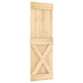 vidaXL Posuvné dvere NARVIK 70 x 210 cm (152,5 cm) Prírodná a čierna