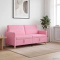 vidaXL Sofa s úložným priestorom Ružová 172 x 78 x 87 cm Polyester